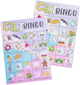 img 4 attached to 🐱 Fun and Entertaining Cat Bingo Game Set for Birthday Parties - 36 Pieces