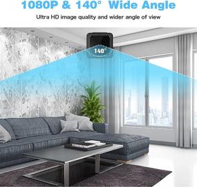 img 3 attached to 📷 HD 1080P Мини камера-шпион с функцией обнаружения движения, ночным видением и 32 ГБ карточкой micro SD - домашняя камера няни для круглосуточного внутреннего и наружного наблюдения.