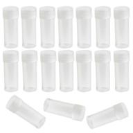 🧪 sbyure 120 pieces 5 ml plastic sample bottles vial storage mini clear storage case with lid vial storage container test tube set for small items logo