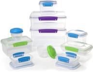 klip it accents collection 20-piece set - assorted shapes, colors - food storage and meal prep containers логотип