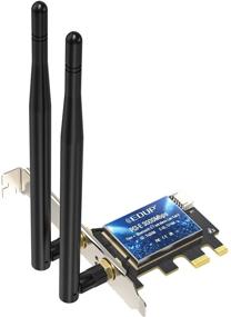 img 4 attached to 📶 Ultra-Low Latency PCIe WiFi 6 Карта с Bluetooth 5.1, Адаптер беспроводной связи 802.11AX Dual Band для настольного компьютера с Windows 10 (64-разрядная) - Поддержка MU-MIMO