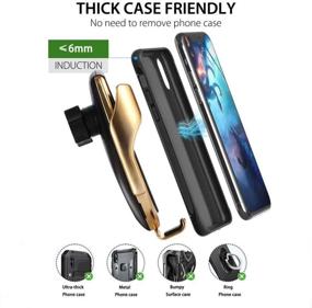 img 2 attached to ONEGenug R3 Wireless Car Charger Mount: Fast Qi Charging for iPhone 11/11 Pro/11 Pro Max/XS/XS Max/X/8/8+ and Samsung Note9/Note10/S9+/S10+