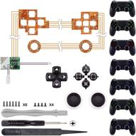 🎮 extremerate multi-color led kit for ps4 controller with touch control – d-pad, thumbsticks, face buttons & classical symbols buttons set (dtf) – 7 vibrant colors, 9 modes – controller not included logo