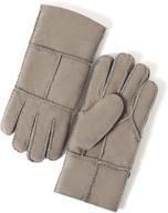 🧤 yiseven sheepskin mittens shearling leather men's accessories gloves & mittens logo