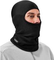 black spandex top balaclava: winter face mask for comfortable wear under helmet - ergodyne n-ferno 6822 logo