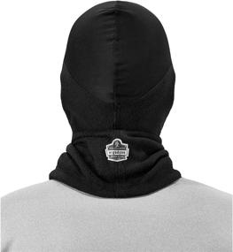 img 2 attached to Black Spandex Top Balaclava: Winter Face Mask for Comfortable Wear Under Helmet - Ergodyne N-Ferno 6822