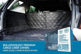 img 3 attached to Bulldogology SUV Cargo Liner Seat Cover for Dogs - Premium Pet Trunk Cargo Cover with Heavy-Duty Durability, Waterproofing, Non-Slip Backing, Washable, and Bumper Flap Protection