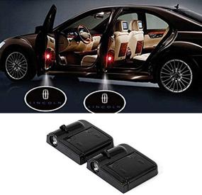 img 4 attached to 🚘 Enhance Your Lincoln's Style with our Wireless Car Door Led Welcome Laser Projector - No Drill Logo Light Solution