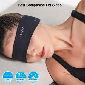 img 1 attached to Grey Bluetooth 🎧 Wireless Sports Yoga Sweatband Headphones