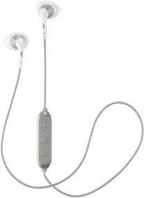 img 4 attached to 🎧 JVC Gumy Sport Беспроводные Bluetooth наушники, белые (HAEN10BTW), с водонепроницаемым беспроводным насадкой от пота