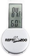 🦎 repti zoo reptile thermometer hygrometer with suction cup, digital temperature and humidity gauge for reptile rearing box terrarium tank, bearded dragon, fahrenheit (℉) логотип