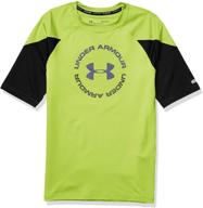 under armour boys rashguard white boys' clothing logo