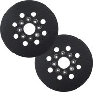 5-inch ros20vs replacement sanding pad - compatible with bosch rs035, 8-hole hard hook-&-loop sander backing pad - fits ros10, ros20vs, ros20vsc, ros20 - pack of 2 (2) logo