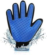 tafci pet grooming glove - effective pet hair remover glove - gentle de-shedding brush mitt - massage glove with enhanced five finger design - ideal for dogs & cats with long & short fur (1 pack) логотип