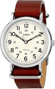 img 3 attached to 🕐 Стильные часы Timex Weekender для мужчин 40 мм: универсальный и вечный дизайн