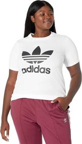 img 1 attached to 👕 adidas Originals Women's Adicolor Classics Trefoil Tee: Timeless Comfort and Style