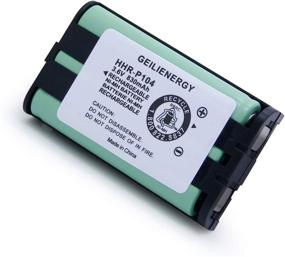 img 1 attached to 🔋 GEILIENERGY 3.6V Home Phone Battery: Compatible with HHR-P104, HHR-P104A, KX-FG6550, KX-FPG391, KX-TG2388B, KX-TG2396 - Replacement (2 Pack)