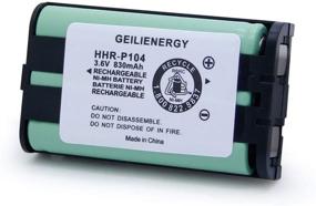 img 3 attached to 🔋 GEILIENERGY 3.6V Home Phone Battery: Compatible with HHR-P104, HHR-P104A, KX-FG6550, KX-FPG391, KX-TG2388B, KX-TG2396 - Replacement (2 Pack)