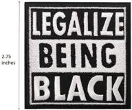 black lives matter diy mask: legalize being black patch, cute-patch 2.75'' embroidered iron on patch logo