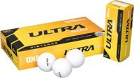 🏌️ enhanced long-distance performance: wilson ultra 500 golf ball (15-pack), white логотип