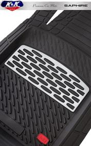 img 1 attached to Sapphire Automotive Floor Mat All Weather Interior Accessories