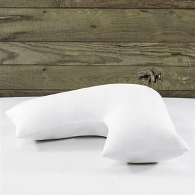 img 3 attached to 🌙 I AM The Large Boomerang Pillow, Pack of 1, White: Premium Comfort and Support