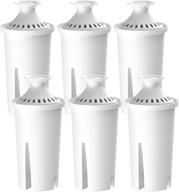 overbest nsf certified pitcher water filter | 💧 replacement for brita & mavea | pack of 6 logo