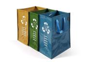 🗑️ perfetto 3-compartment recycle container bags logo