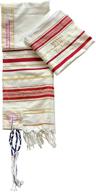 the blood of yeshua jesus red tallit prayer shawl and matching zipper bag: a powerful symbol of faith logo