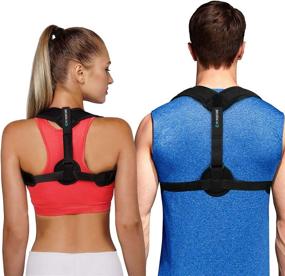 img 4 attached to 👍 Alfea Posture Corrector: Under Clothes Back Brace for Men and Women - Effective Office/Game Reminder for Back Pain Relief and Posture Straightening