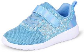 img 4 attached to 👟 Stylish Harvest Land Girls Glitter Sneakers: Fashionable, Breathable Slip-on Shoes for Active Kids