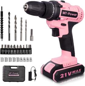 img 4 attached to 🔌 Powerful MT Cordless Drill Electric Screwdriver – Cordless Convenience