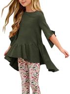 👚 caitefaso girls' clothing: summer ruffle blouses and shirts logo