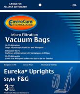 🧹 envirocare 3 pack replacement micro filtration vacuum bags for eureka f&g upright models логотип