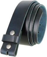 refined bs040 vintage grain leather strap: the perfect men's belt accessory logo