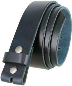 img 4 attached to Refined BS040 Vintage Grain Leather Strap: The Perfect Men's Belt Accessory