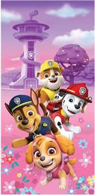 img 1 attached to 🏖️ Super Soft Cotton Paw Patrol Girls Beach Towel - 58 in x 28 in by Franco Kids