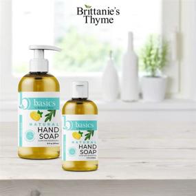 img 3 attached to 🍋 Brittanie's Thyme Natural Olive Oil Hand Soap, Lemon Sage - 12 fl oz, Pack of 3 - Cruelty Free, Vegan, No Synthetic Additives, No Sulfates, Paraben Free, Phthalate Free - Organic and Refreshing Cleanser