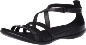 img 4 attached to Enhanced ECCO Women's Summer Cross Strap Sandal