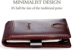 img 1 attached to 👔 Stylish & Compact Leather Pocket Bifold Wallet for Men - A Must-Have Minimalist Accessory