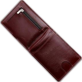 img 3 attached to 👔 Stylish & Compact Leather Pocket Bifold Wallet for Men - A Must-Have Minimalist Accessory