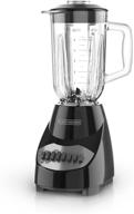 🍹 black+decker countertop blender: 10-speed 5-cup glass jar blender, black (bl2010bg) логотип