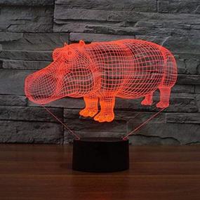 img 1 attached to Hippo 3D Led Lamp