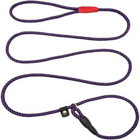 img 4 attached to MayPaw Colorful Adjustable Training 5Ft Purple