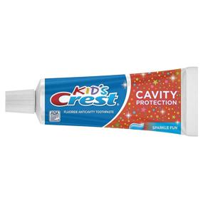img 2 attached to 🦷 Детская зубная паста Crest для защиты от кариеса (2+ года), Fun со сверкающими частицами, 4,6 унций (упаковка из 3 штук) - Ультимативный уход за зубами для детей и малышей