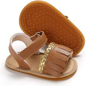 img 4 attached to Isbasic Leather Sandals: Premium Boys' Anti-Slip Slippers in Stylish Sandals