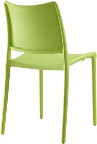 img 1 attached to Modway Hipster Contemporary Modern Molded Plastic Stacking Dining Chair - Green