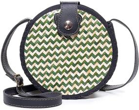 img 4 attached to 👜 JOSEKO Top Handle Straw Bag: Stylish Womens Handbag for Summer Beach Travels
