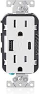 leviton t5633 w charger resistant receptacle electrical logo