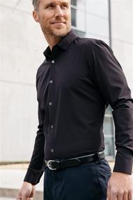 img 1 attached to Mizzen Main Button Shirt Large: Stylish and Versatile Men's Clothing for Shirts